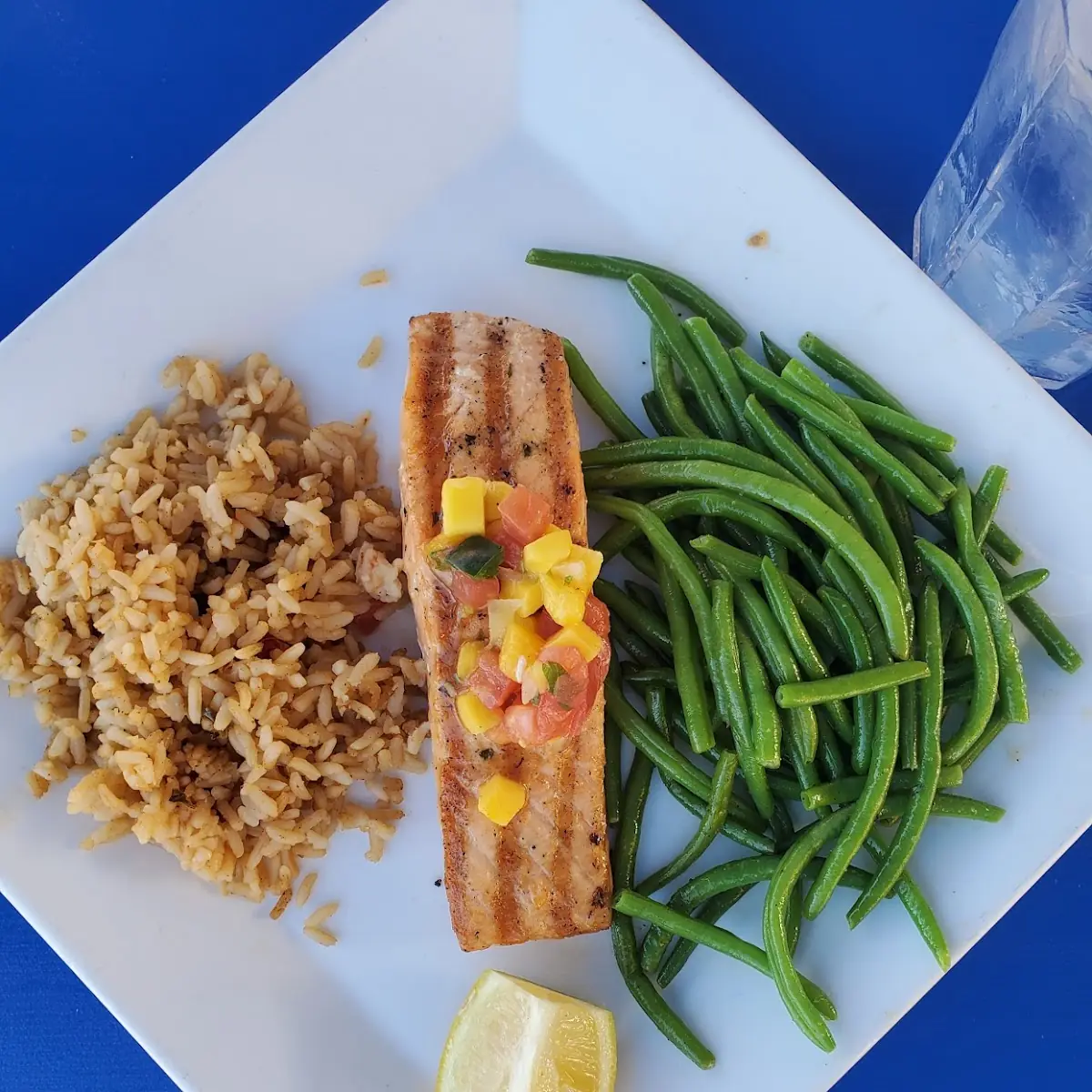 Grilled Salmon with Mango Salsa