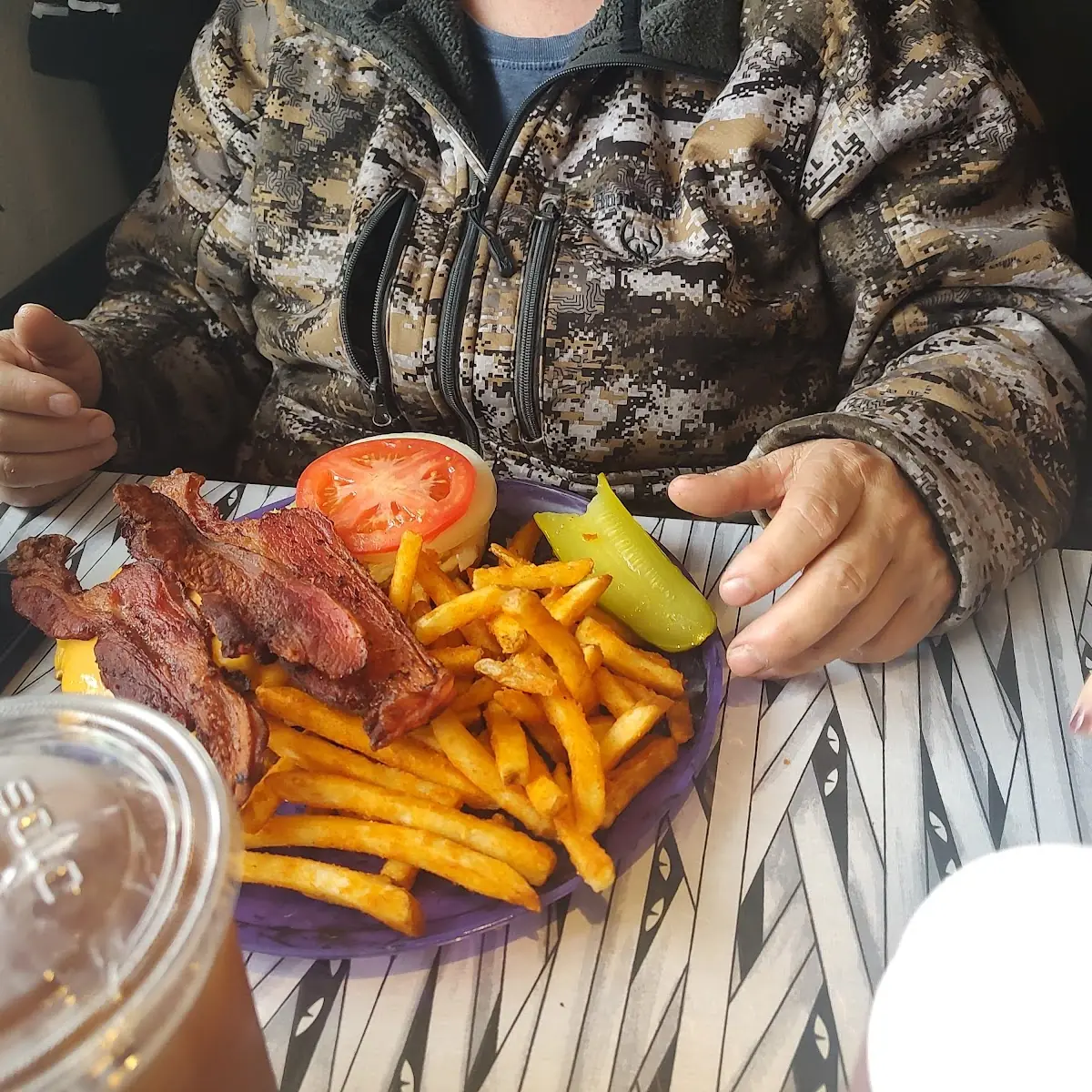 Bacon Cheeseburger with Fries