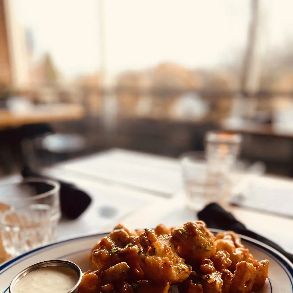 Honey Hot Cauliflower Wings