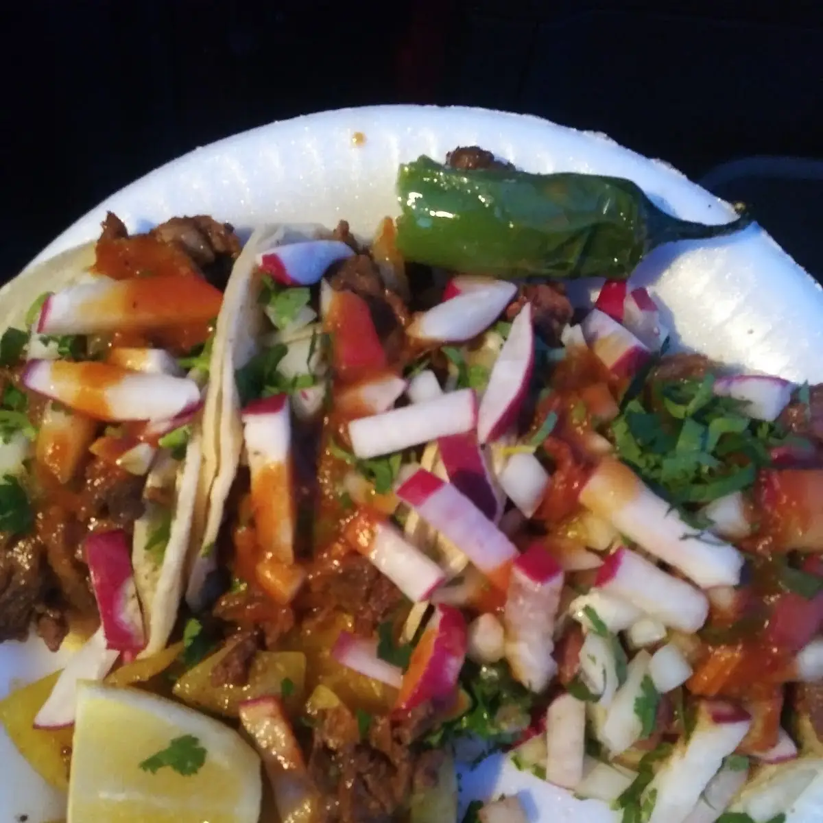 Tacos de Asada Y Tripa