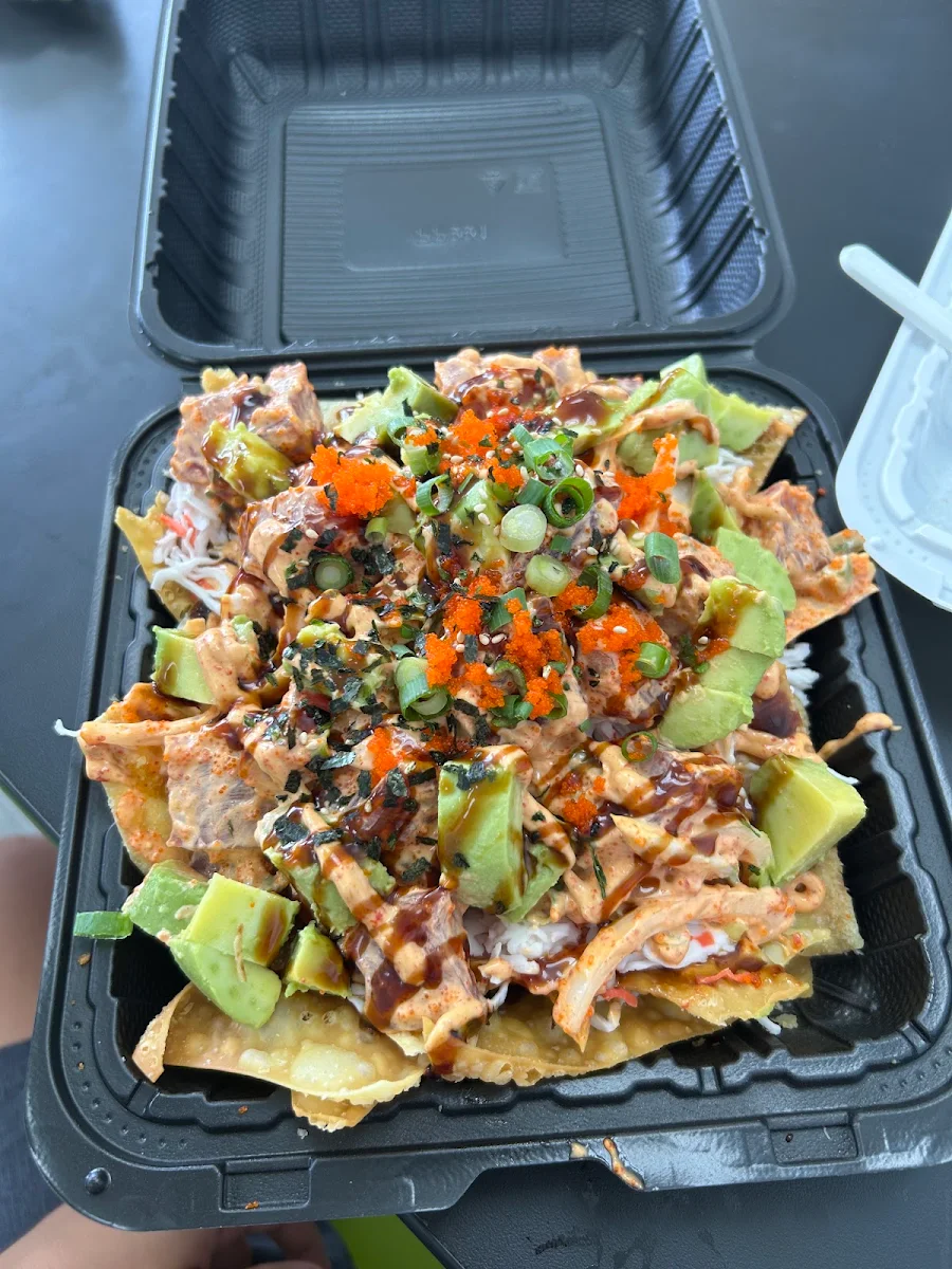 Spicy Ahi Tuna Poke Nachos