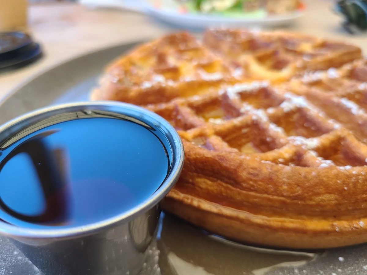 Belgian Waffle with Syrup
