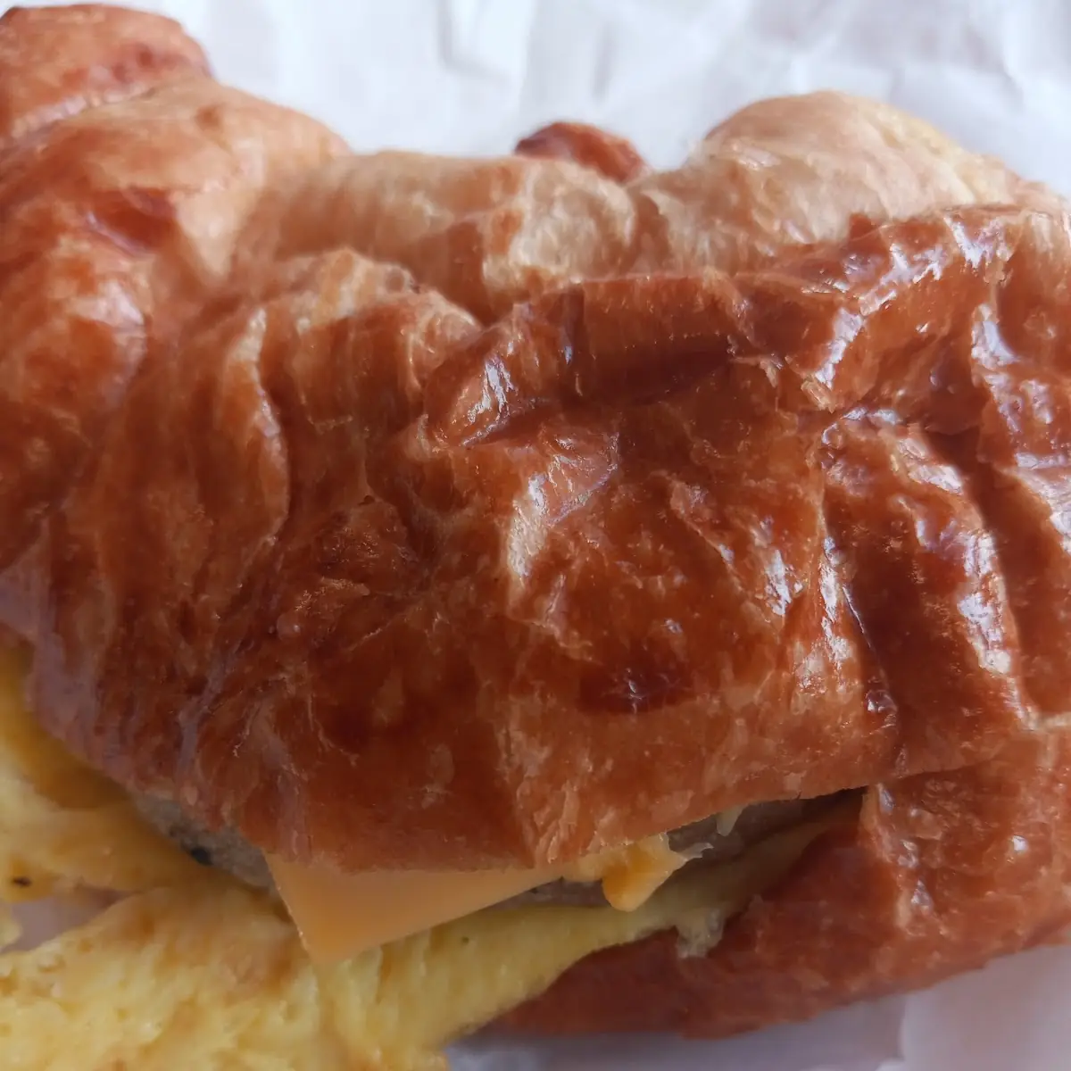 Boudin Egg and Cheese Croissant