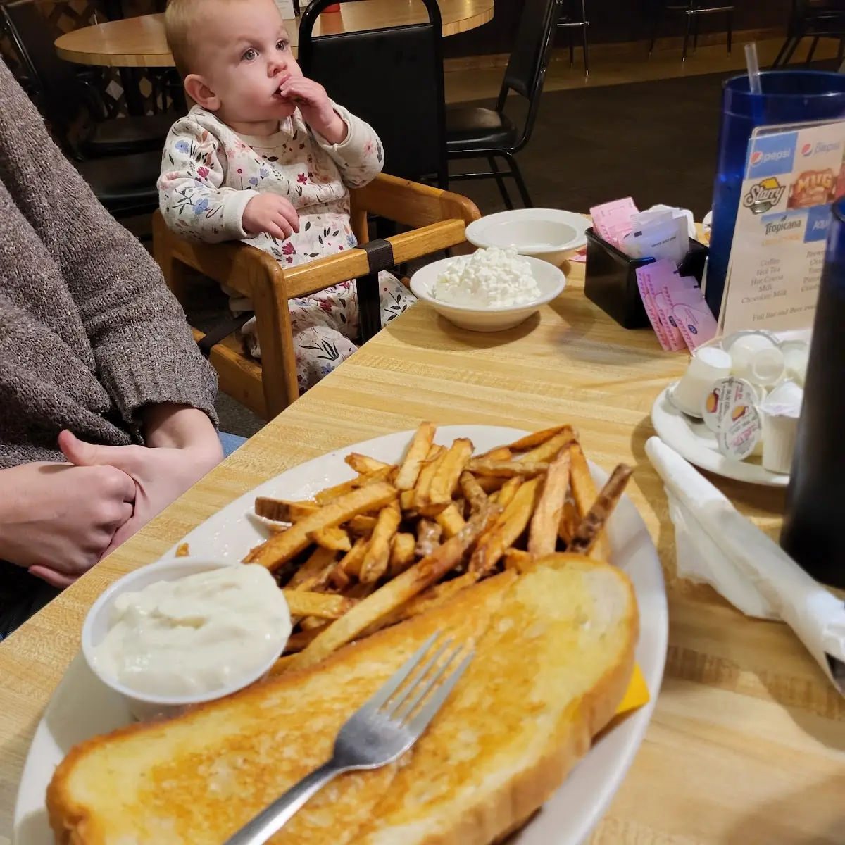 Huge Grilled Cheese and Fries