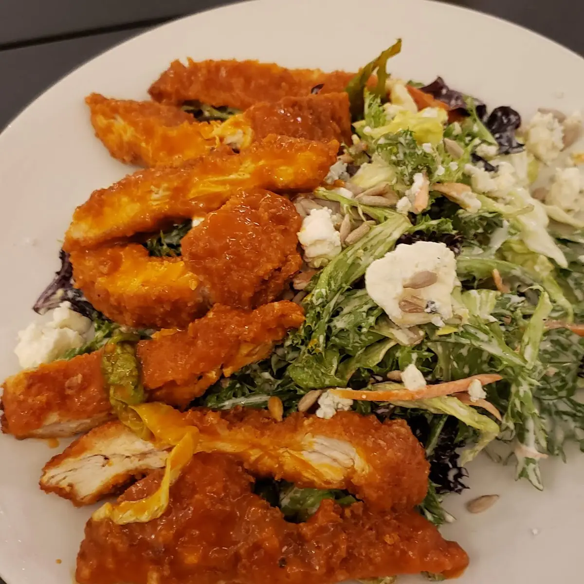 Crispy Buffalo Chicken Salad