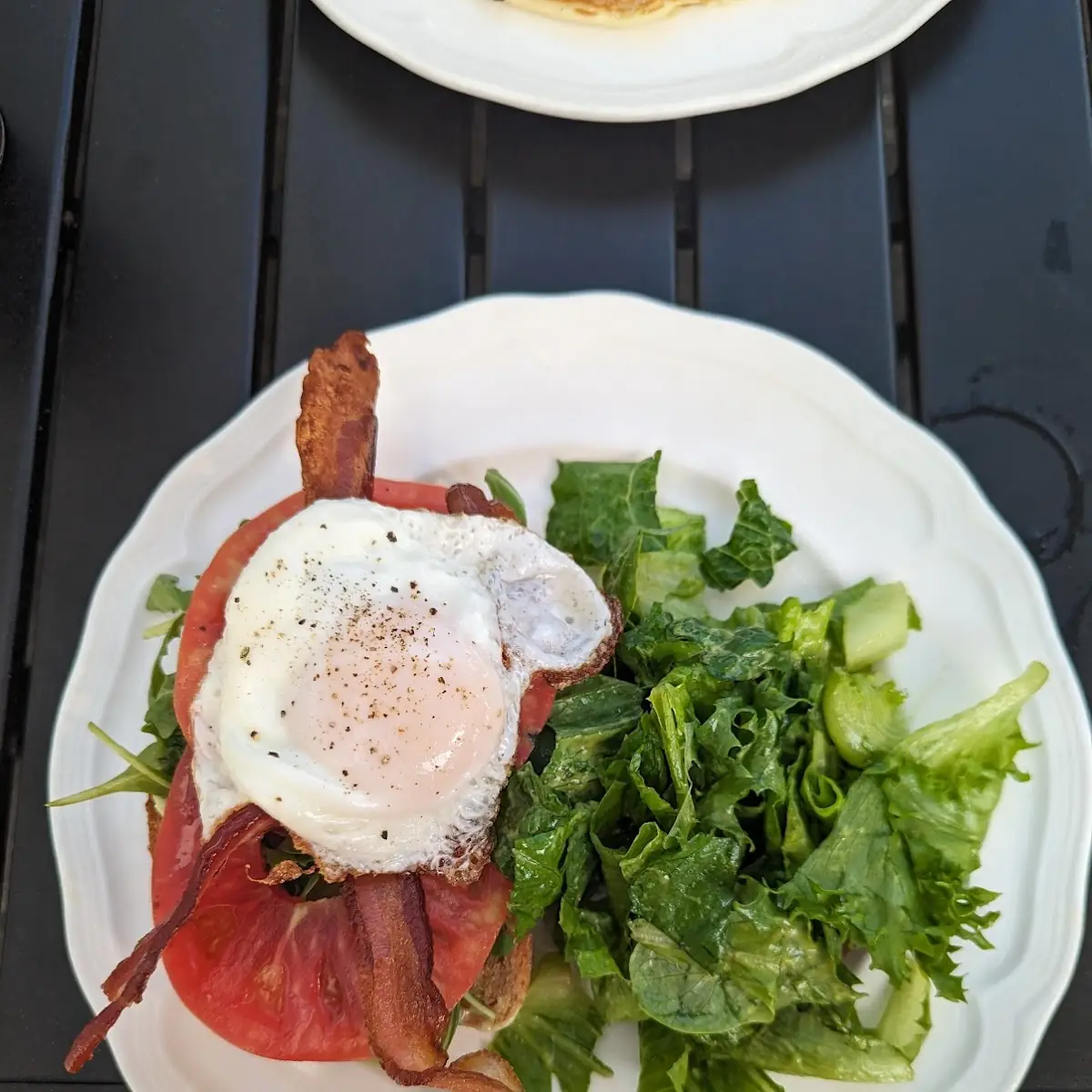 Open Faced Egg Sandwich