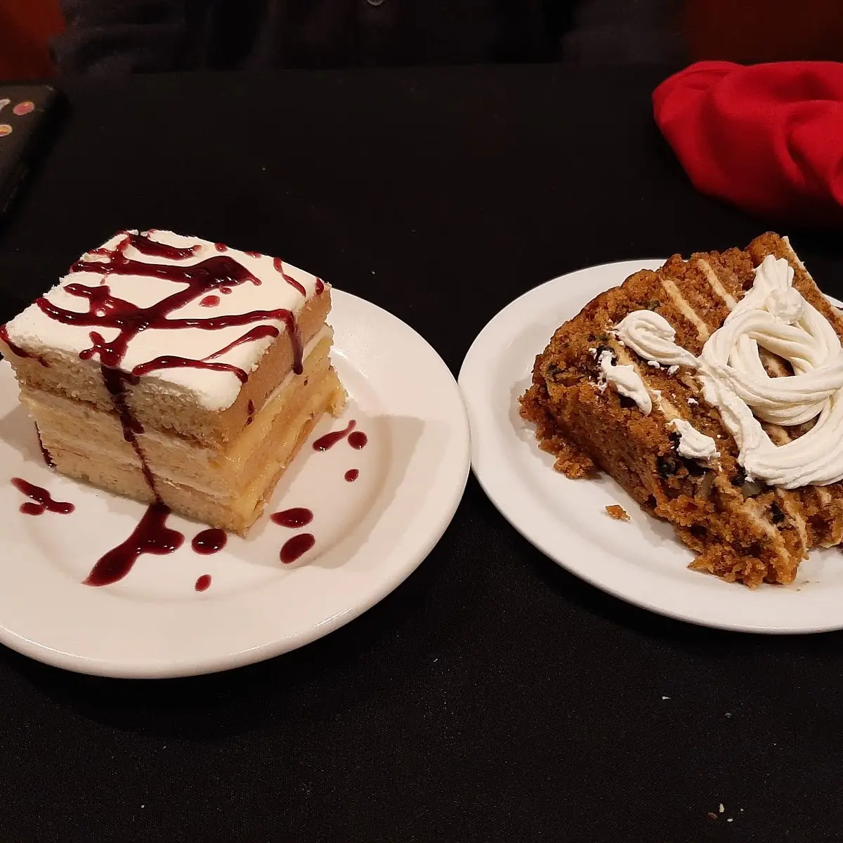Lemon Cake and Carrot Cake