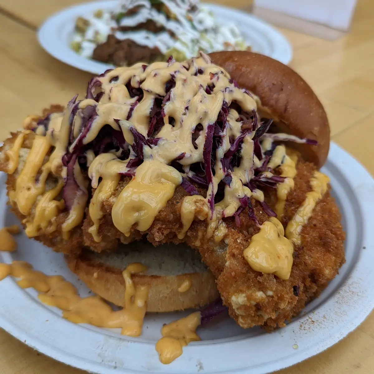 Moroccan Fried Chicken Sandwich