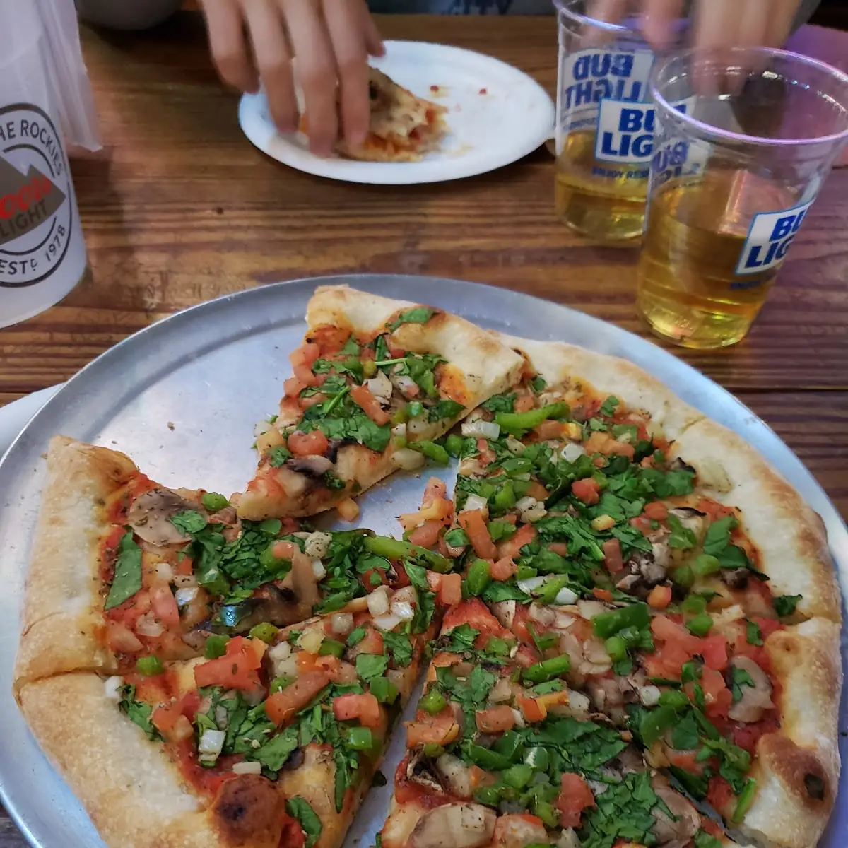 Veggie with No Cheese Pizza Vegan