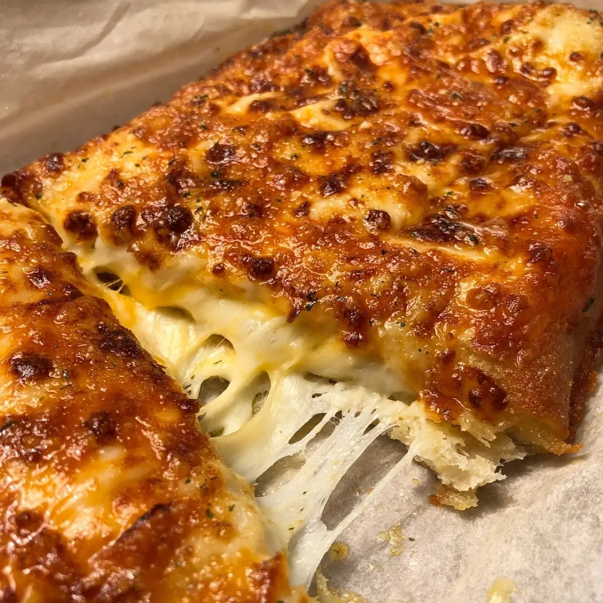 Sliced Pizza Carbonara