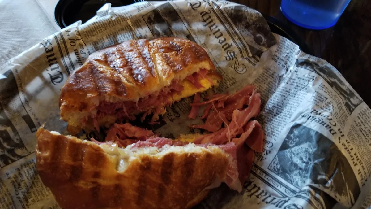 Corned Beef Egg Breakfast Sandwich