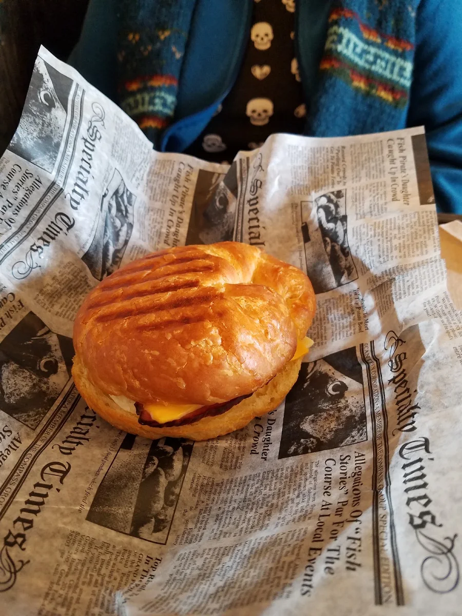 Croissant with Bacon Egg and Cheese