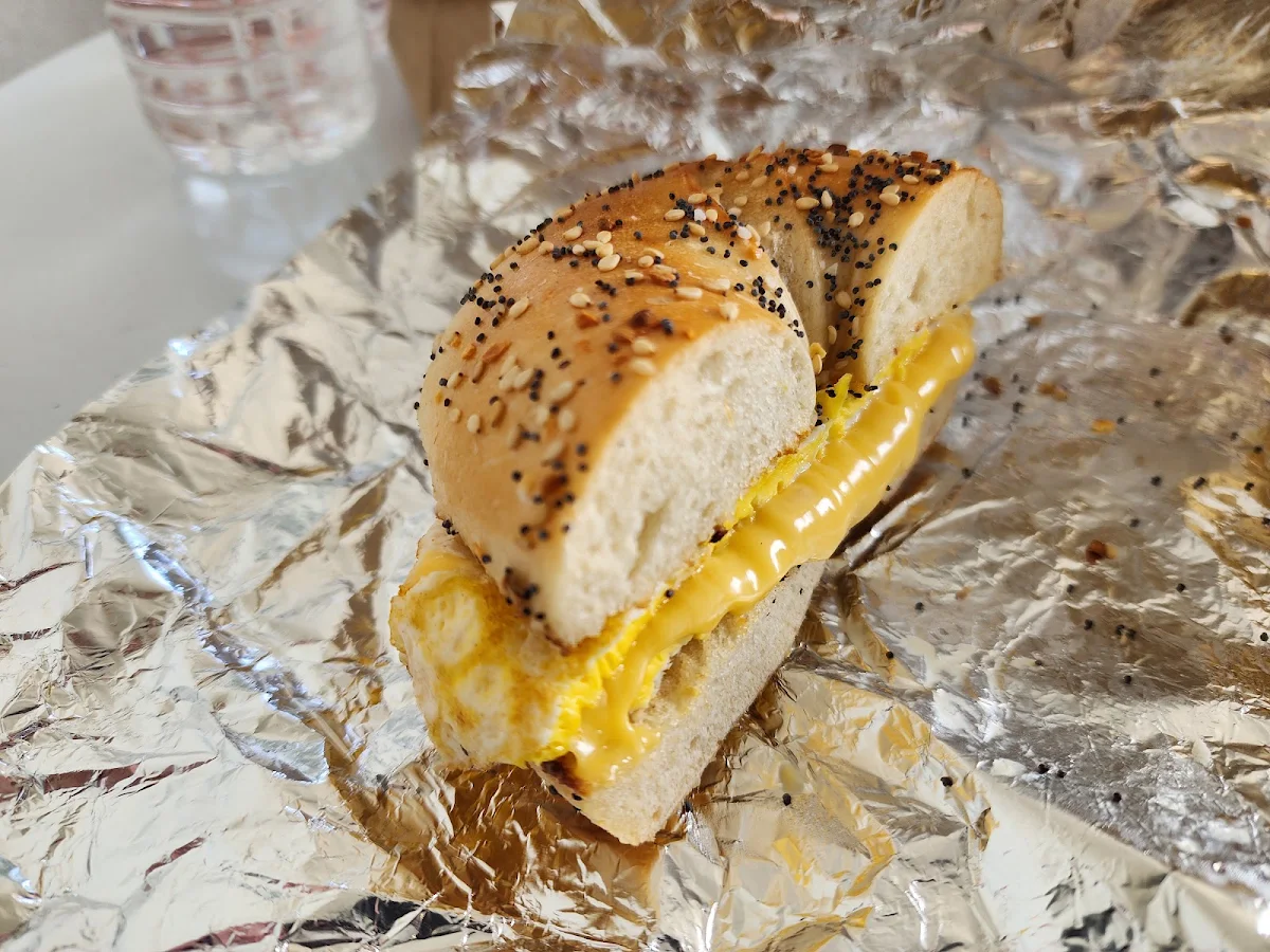 Bagel with Eggs and Meat