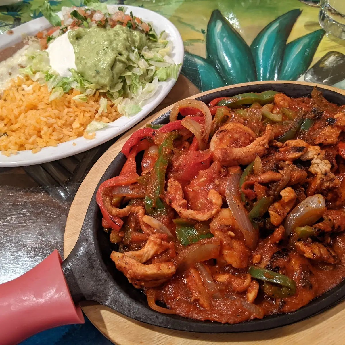 Chipotle Shrimp and Chicken Fajitas