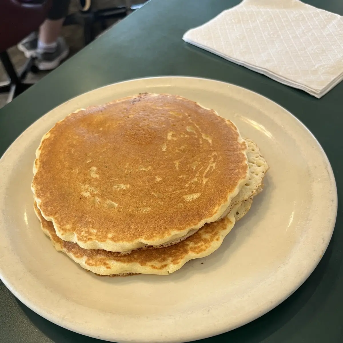 Feta Cheese and Spinach Omelette with Pancakes