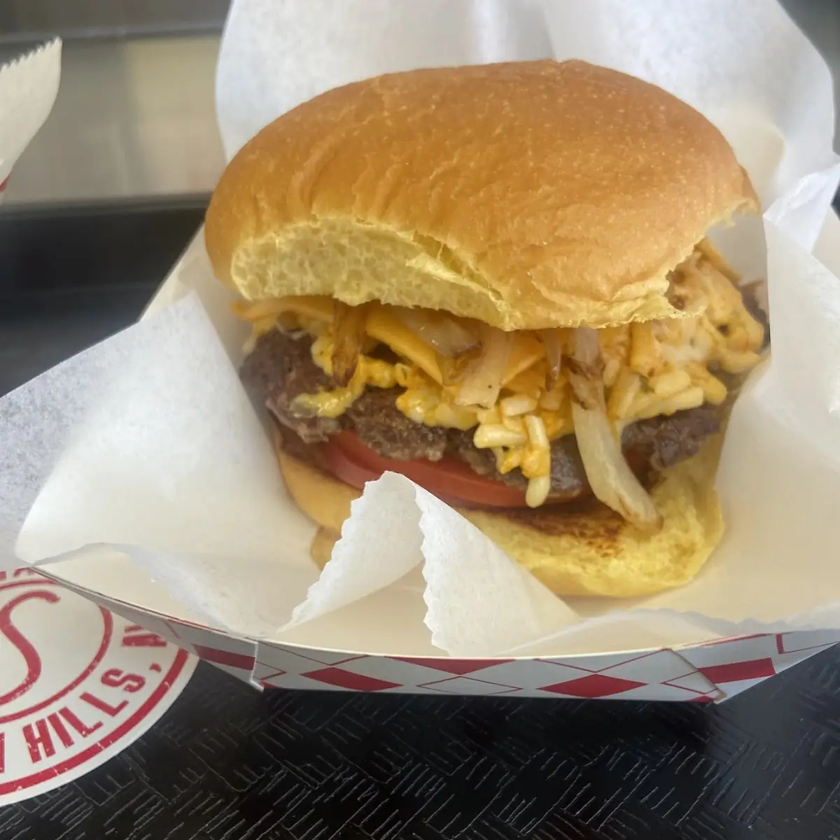 Cheese Burger with Tomato