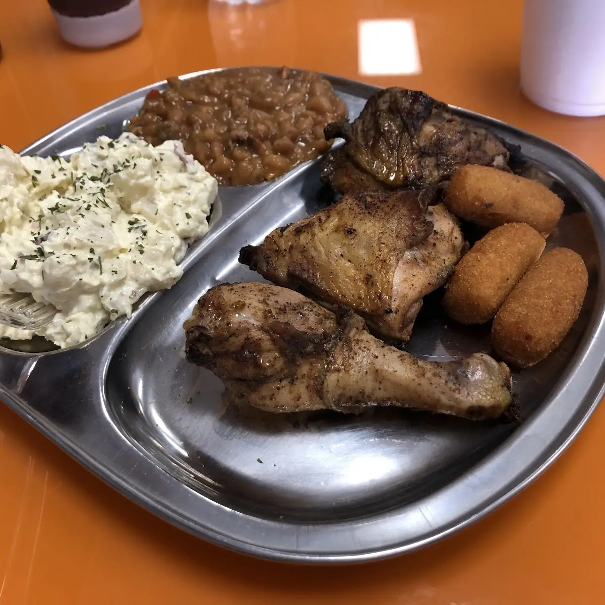 Baked Beans and Potato Salad