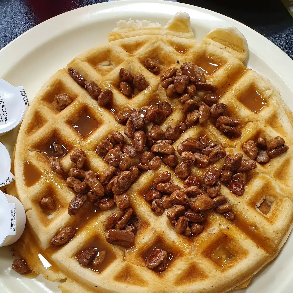 Praline Pecan Waffles