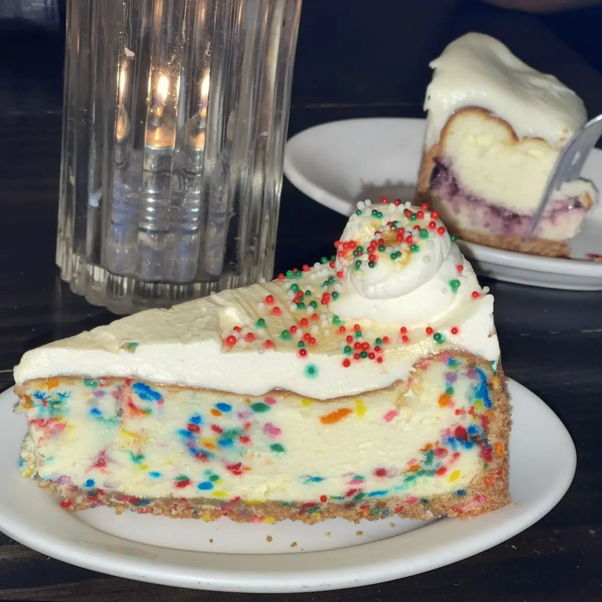 Confetti Cheesecake Slice