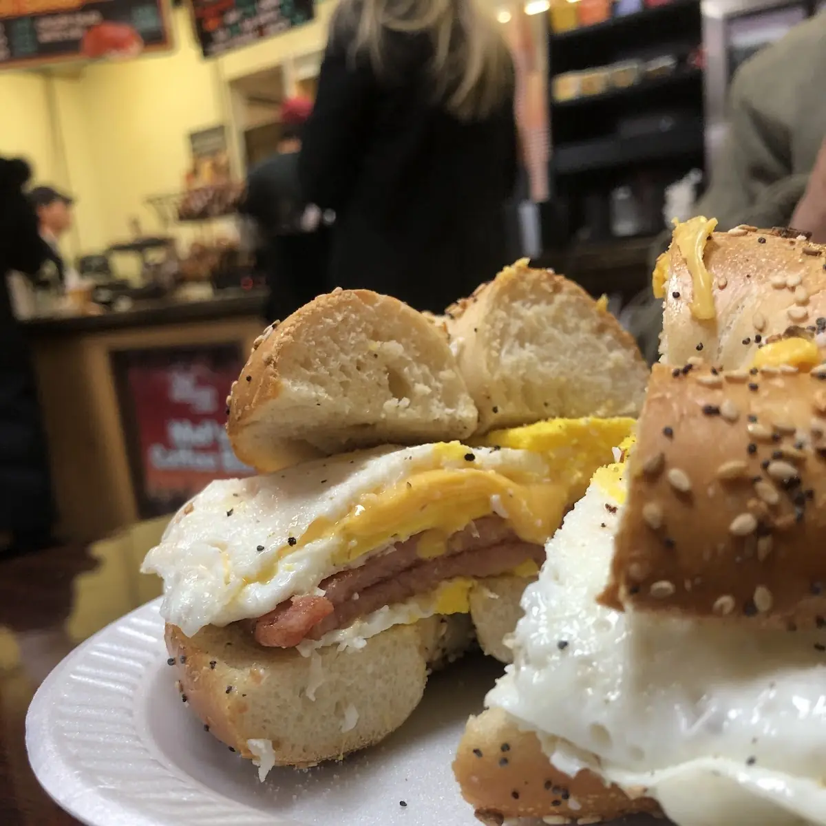 Pork Roll Egg and Cheese Bagel