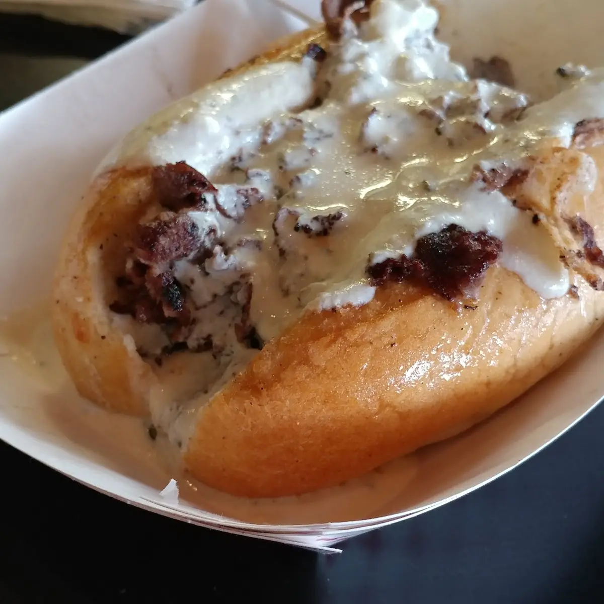 Philly Cheesesteak with Alfredo Sauce