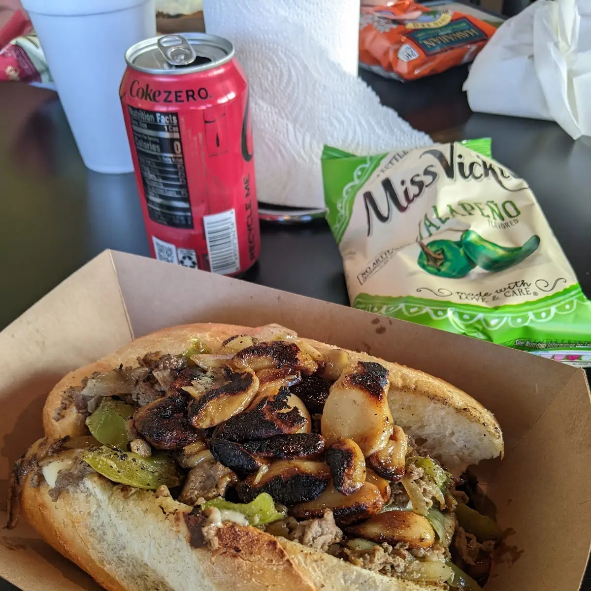 Roasted Garlic Philly Cheese Steak