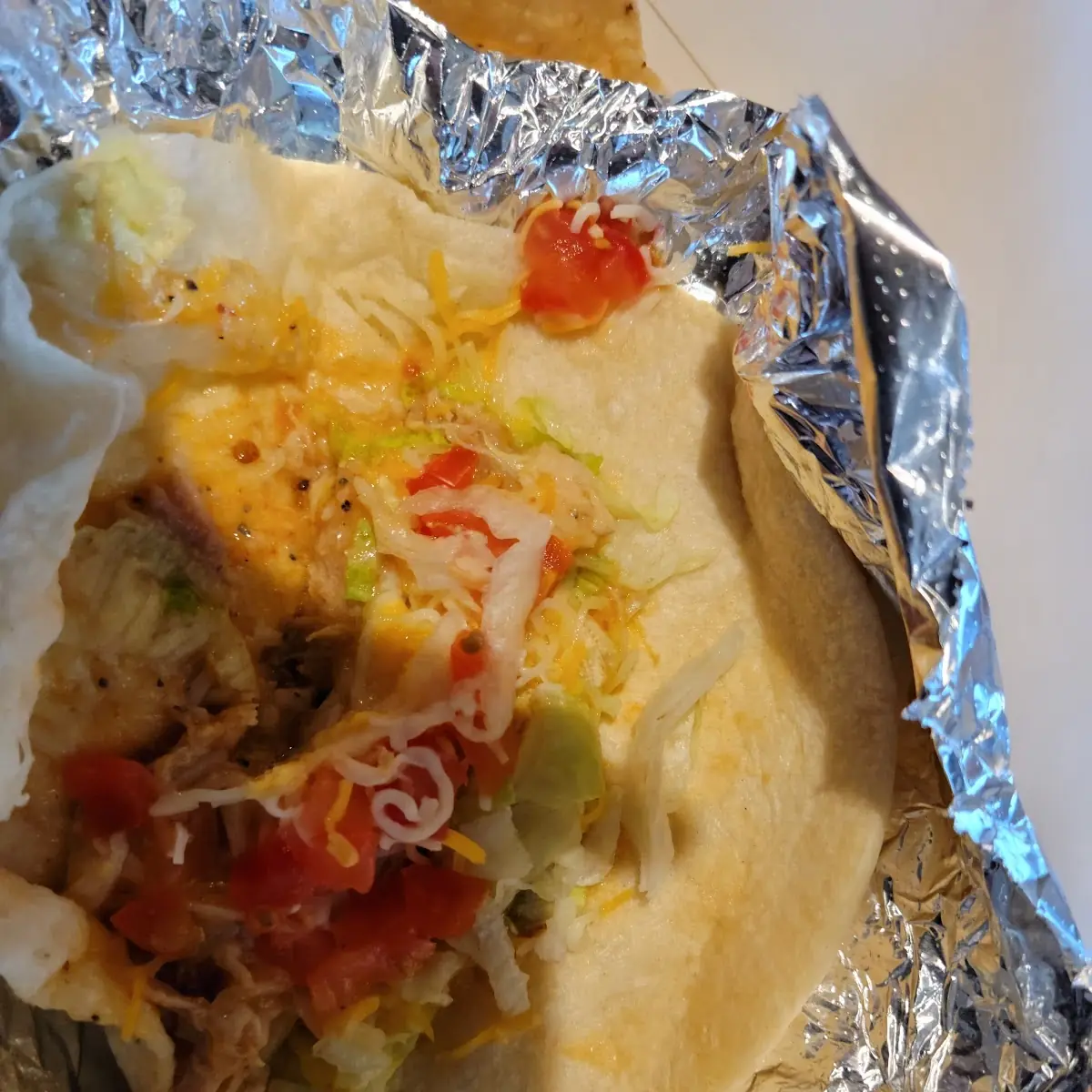 Shredded Chicken Soft Taco