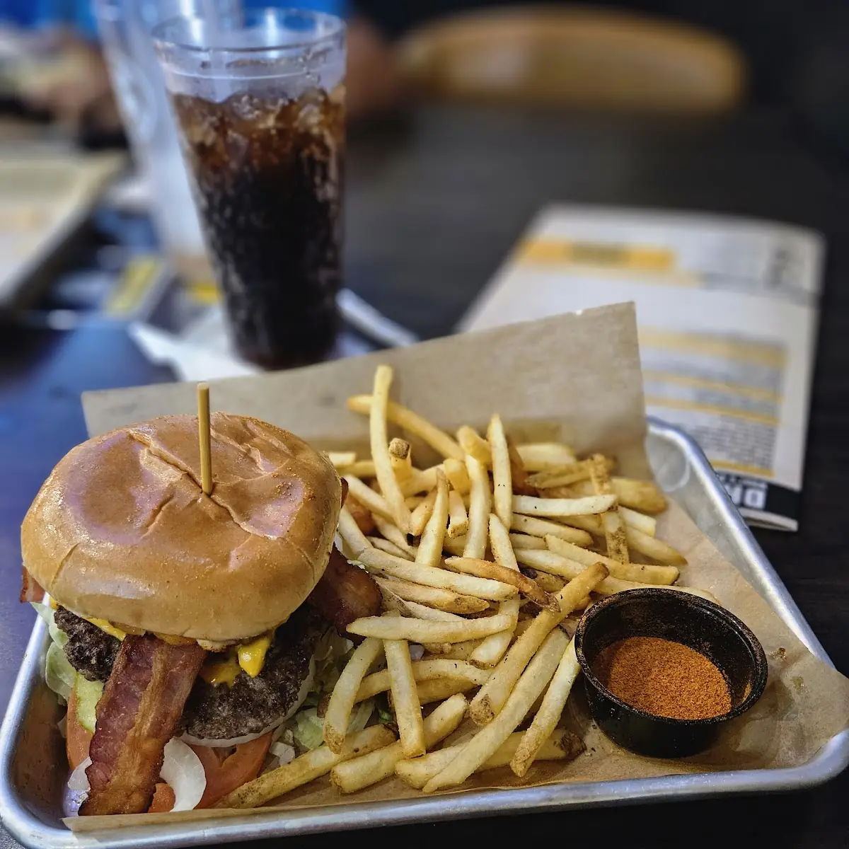 Cheese Curd Bacon Burger