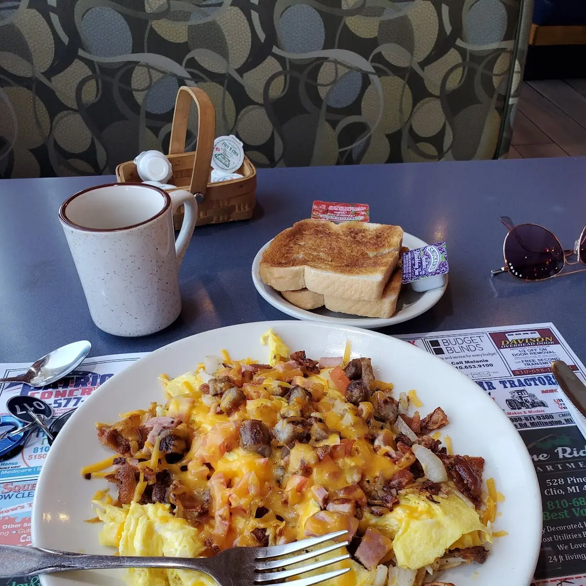 Meat Lovers Scramble with a Short Stack