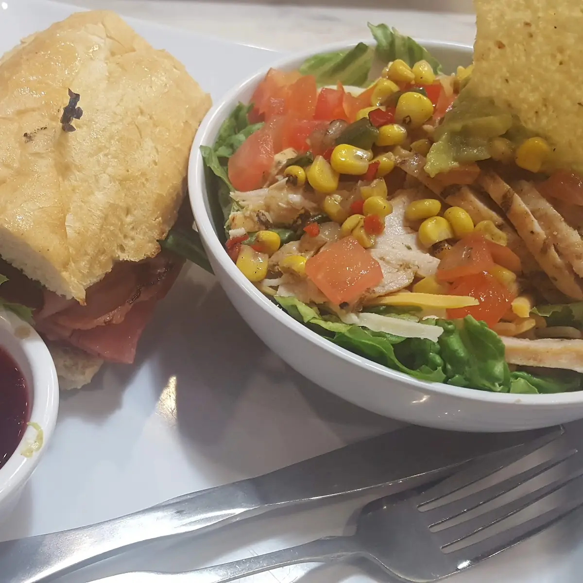 Italian Sub w Cobb Salad