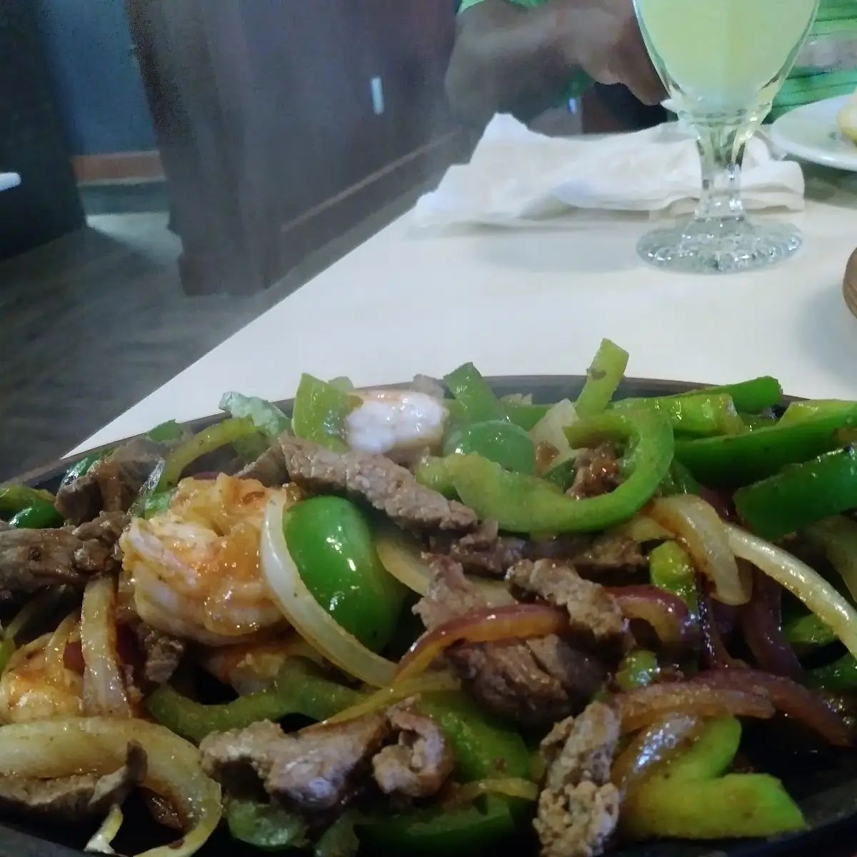 Steak and Shrimp Fajitas
