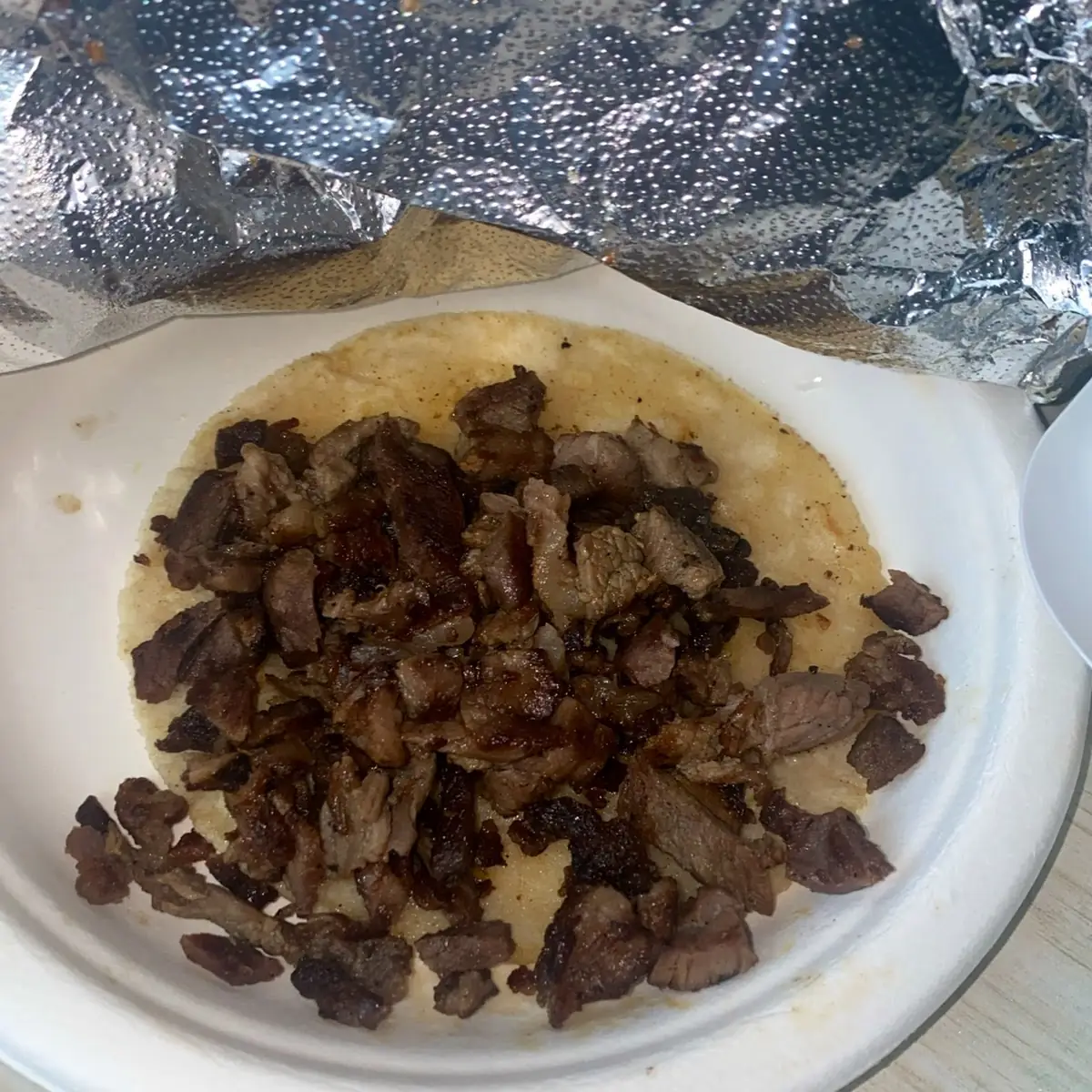 Plain Asada Taco