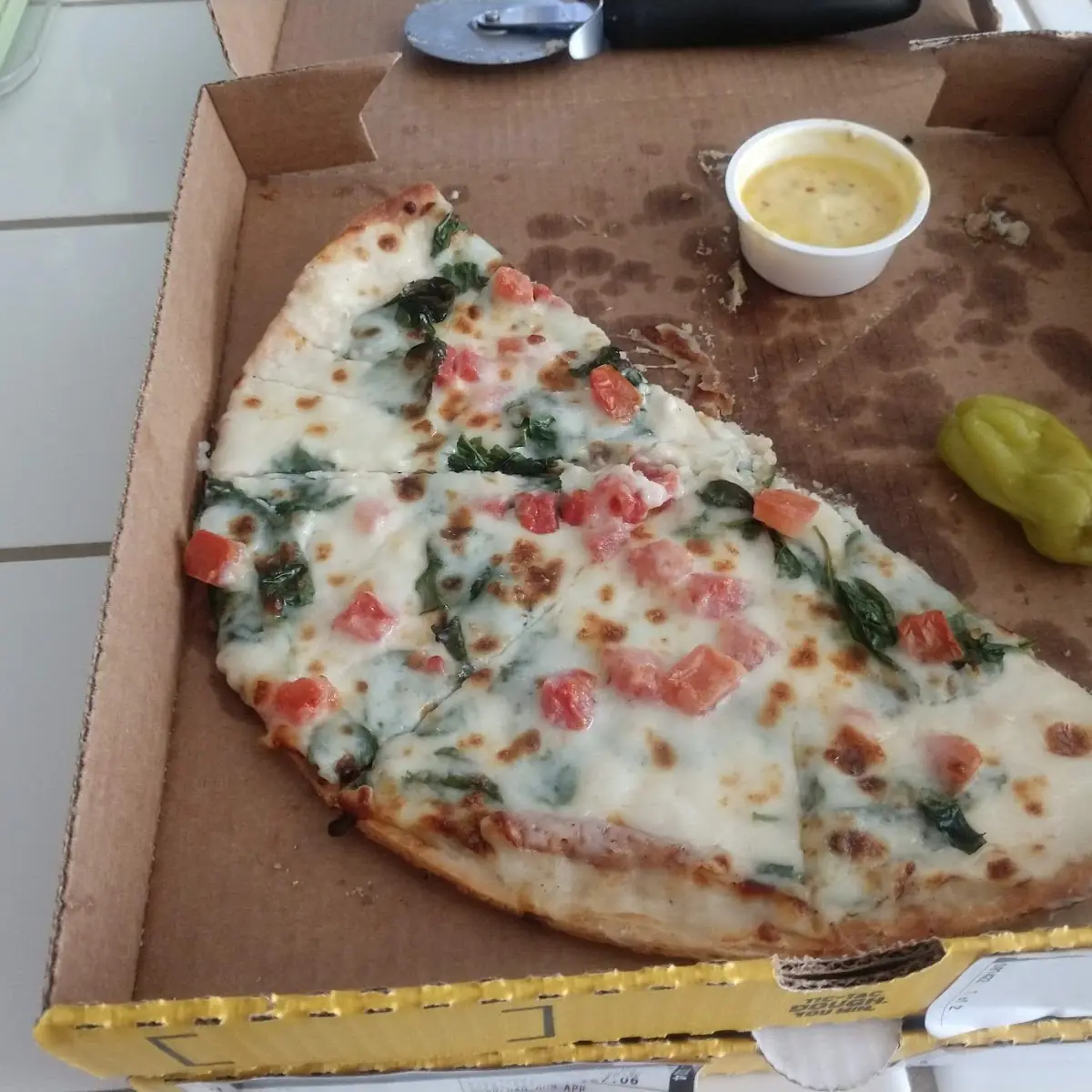 Spinach with Creamy Garlic Sauce
