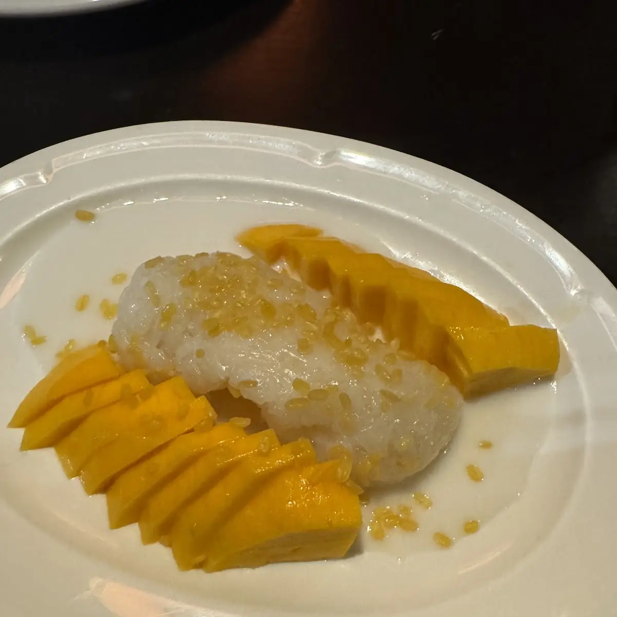 Mango Sticky Rice with Coconut Milk