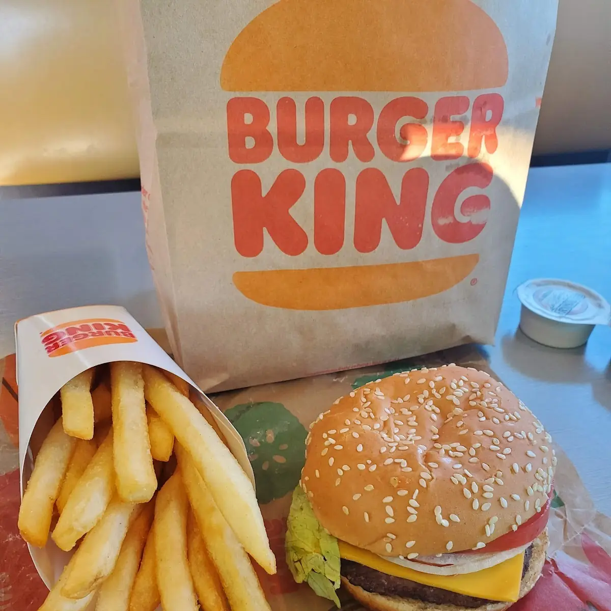 Whopper Jr Cheeseburger Combo