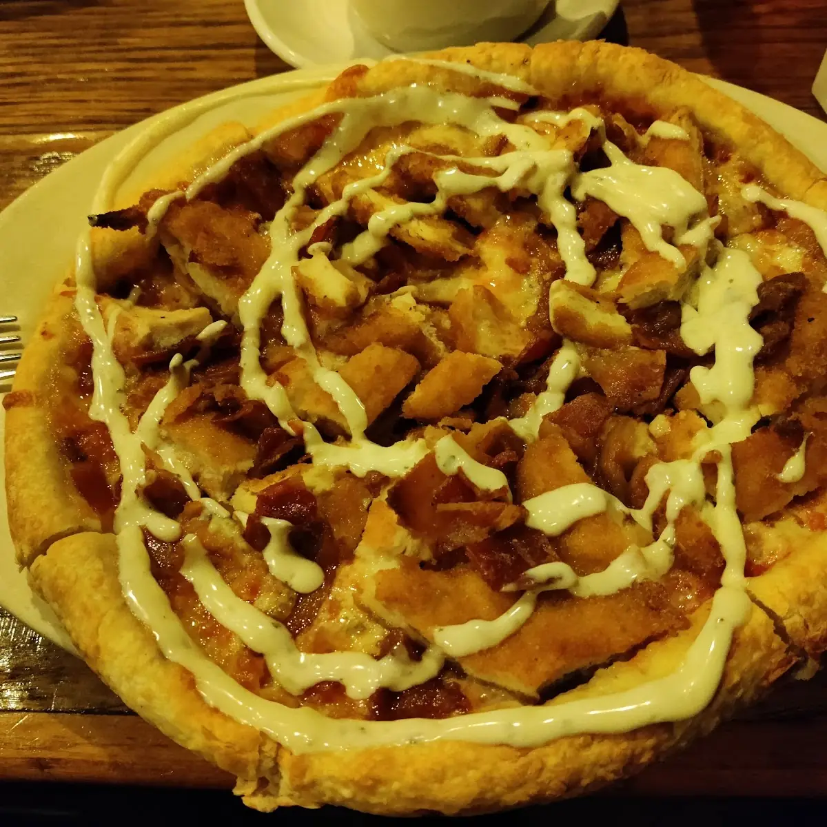 Chicken Bacon and Ranch Pizza