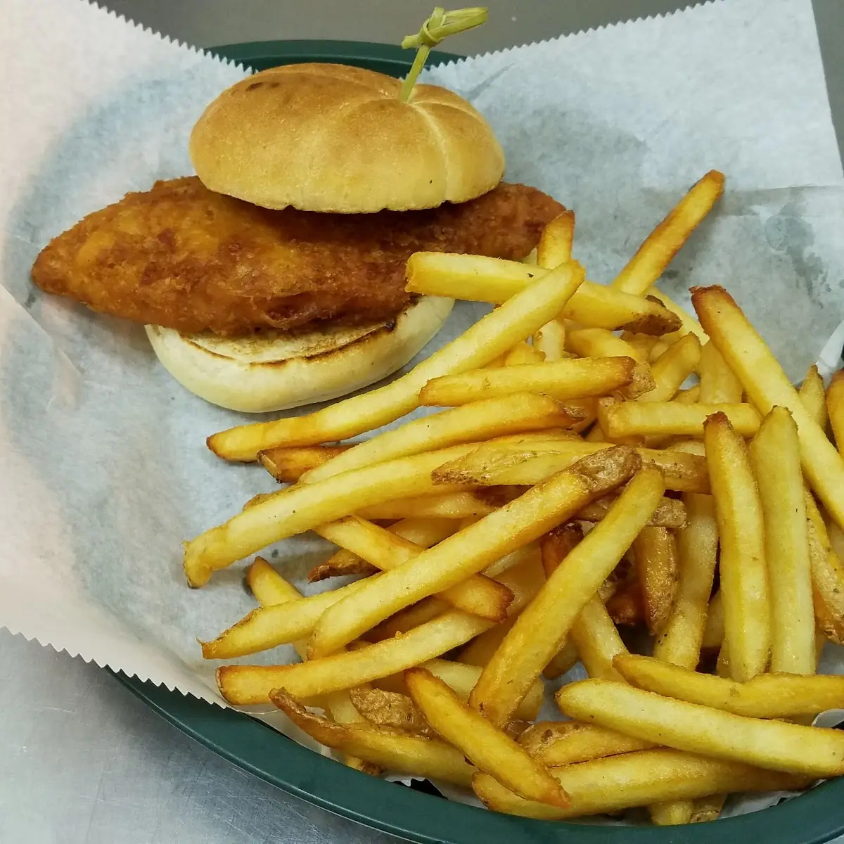 Fish Sandwich and Fries