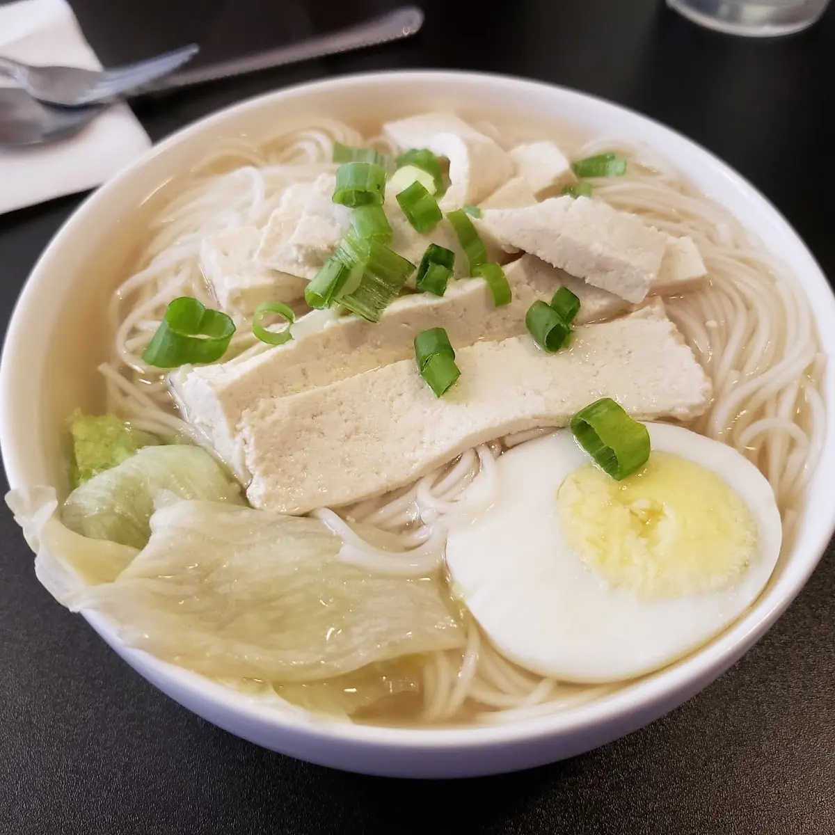 Egg Dumpling Noodle Soup