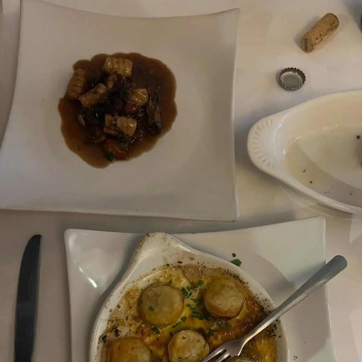 Oxtail Gnocchi and Escargot