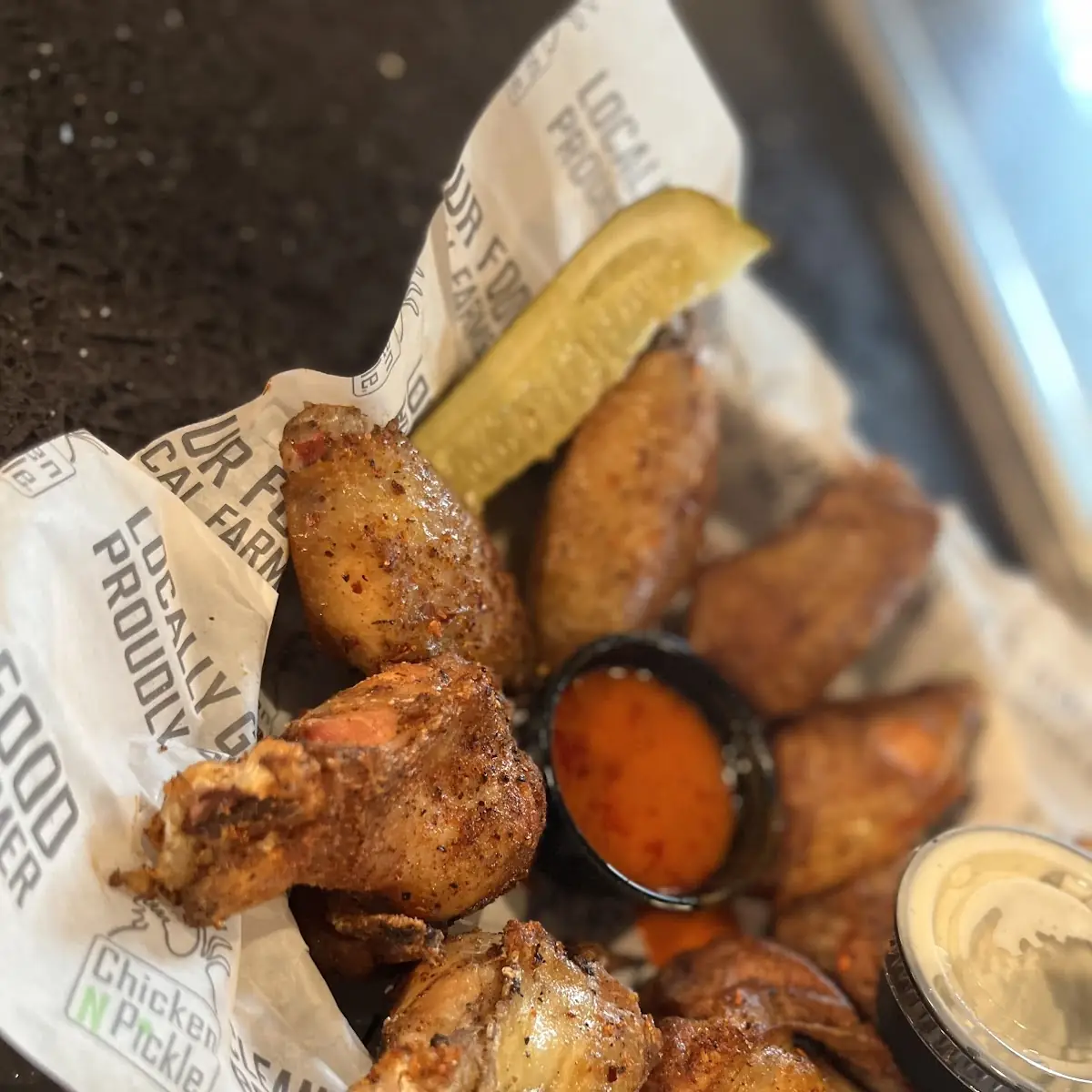 Buffalo Wings and Fries