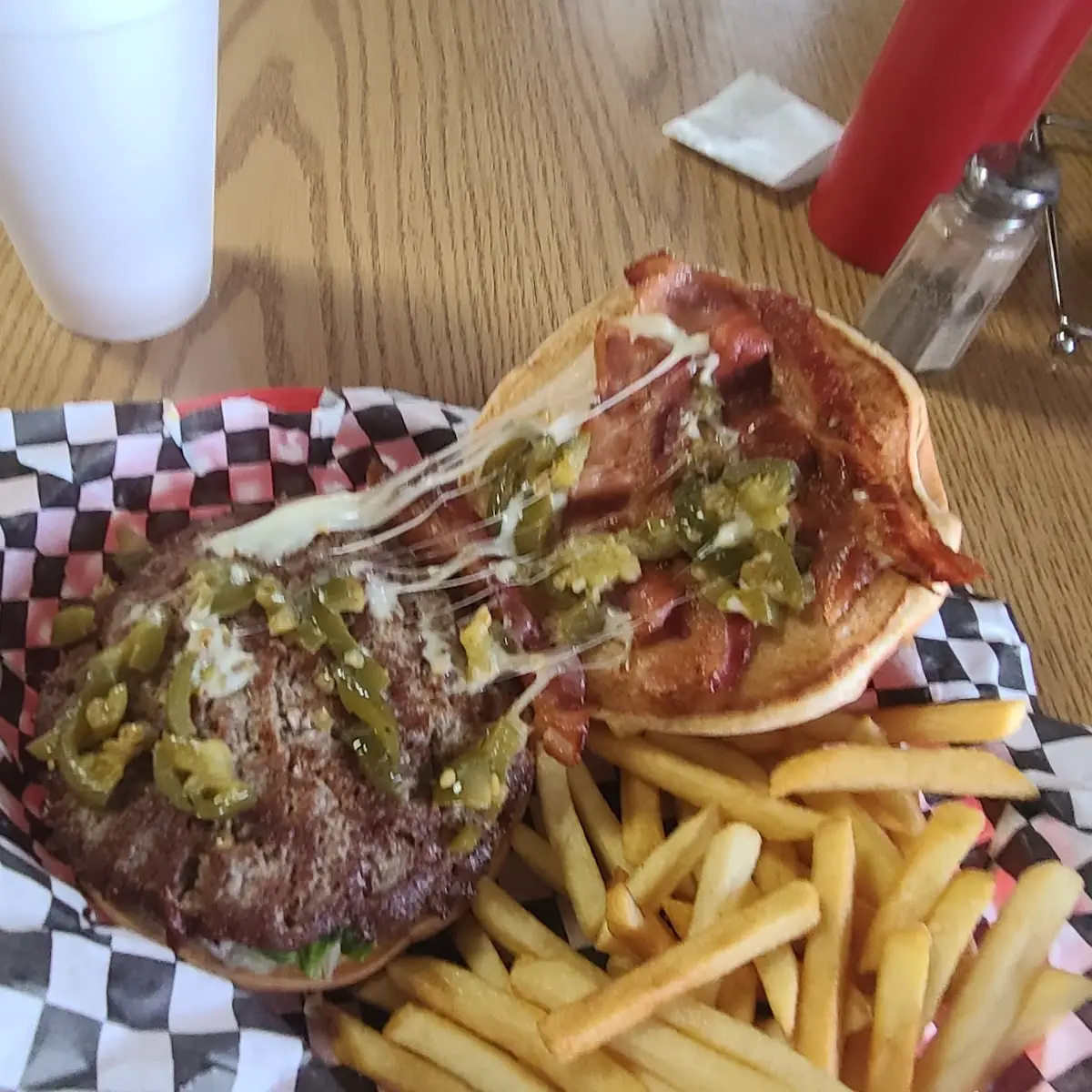 Bacon Cheese Burger w Jalapeno