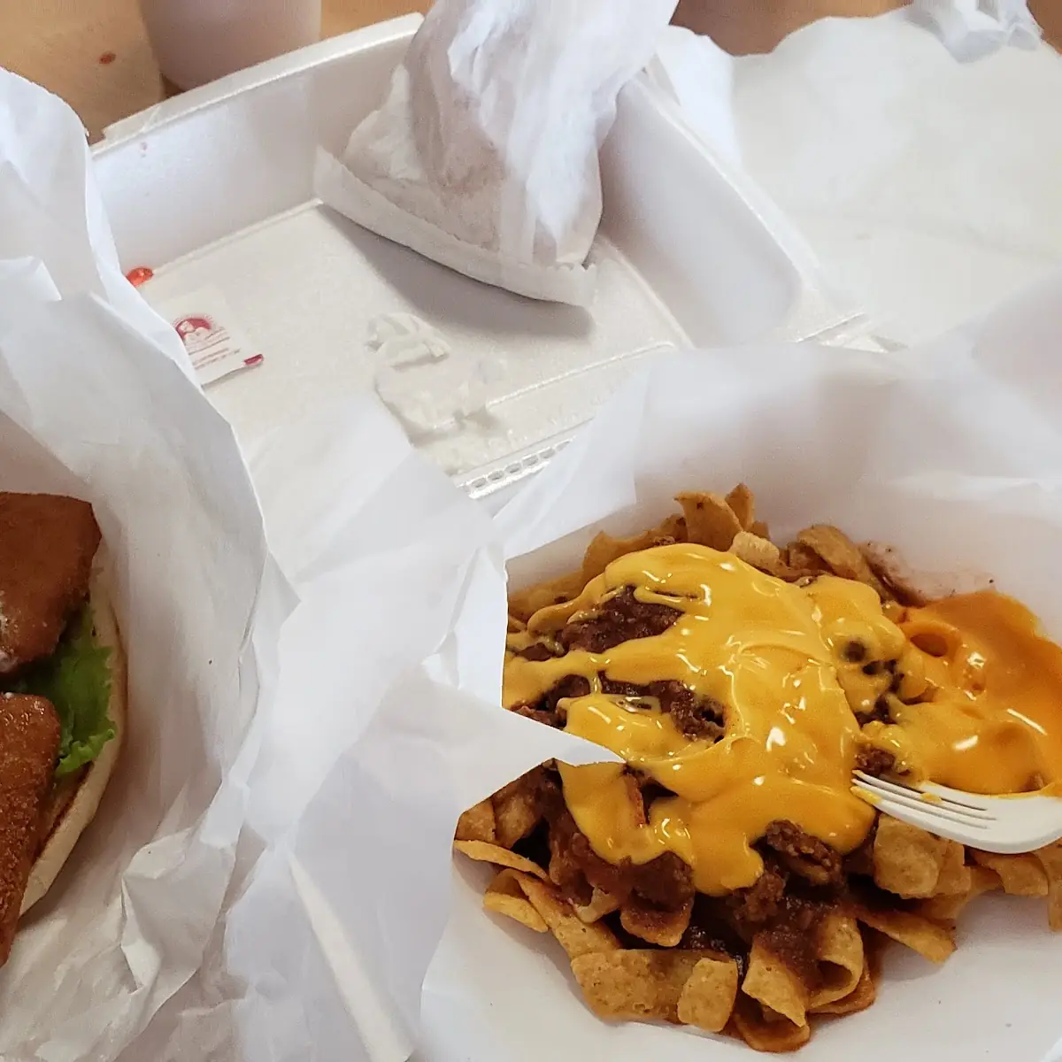 Fish Burger Fries & Drink