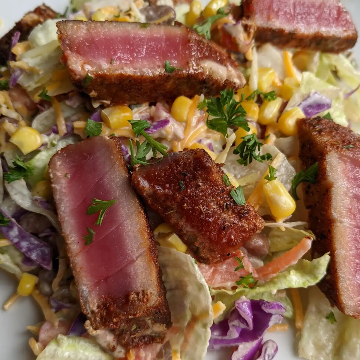 Rainbow Salad with Tuna