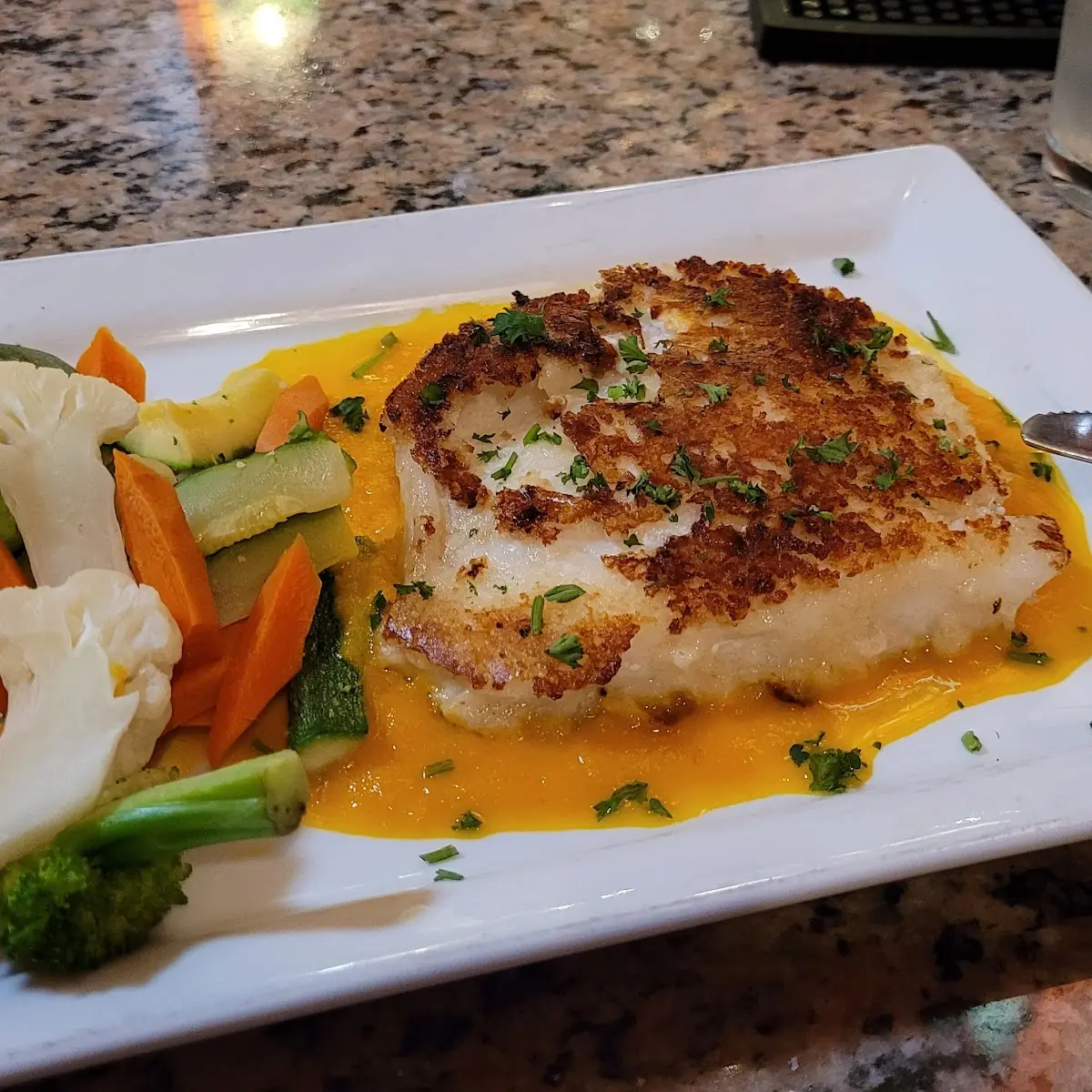 Sea Bass with Vegetables