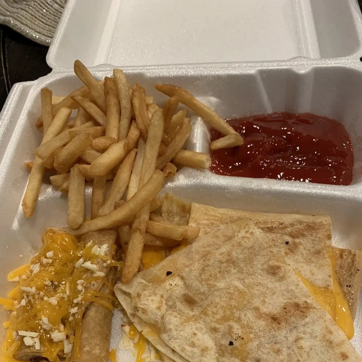 Mini Bean Burrito Cheese & Fries