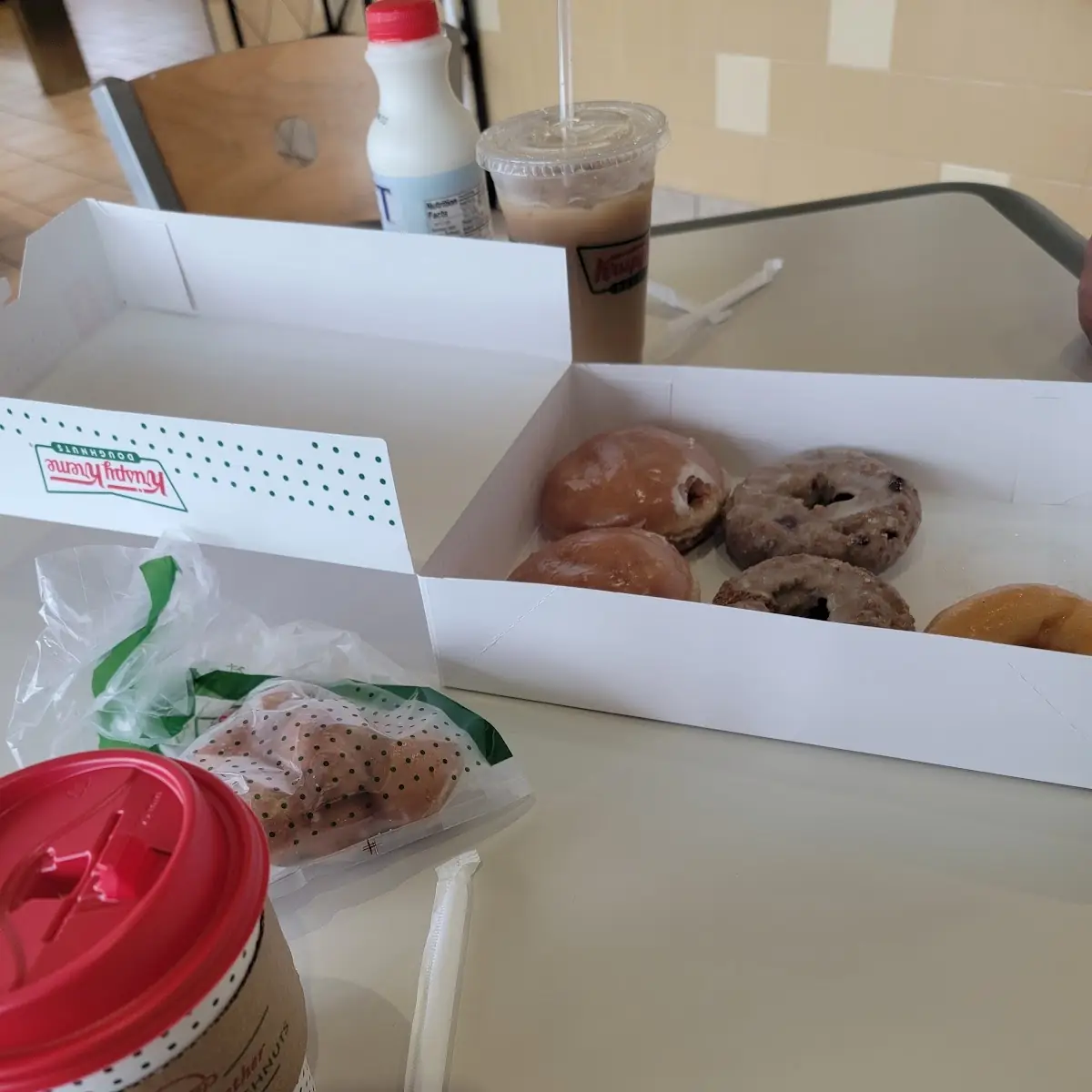 Glazed Donut and Blueberry Donuts