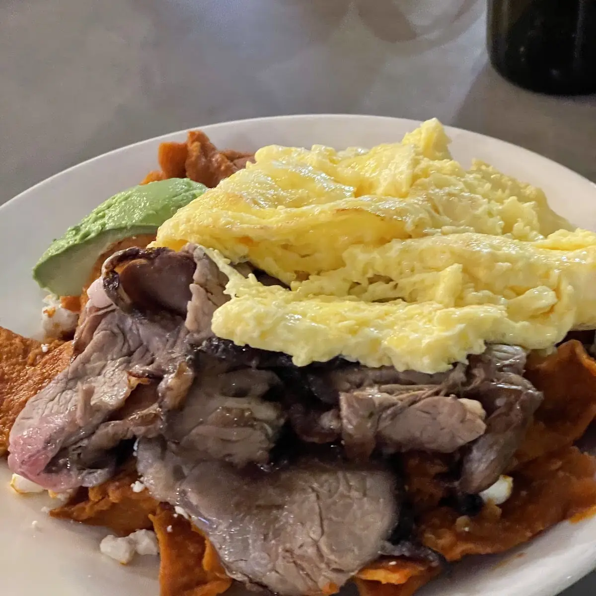 Prime Rib Chilaquiles