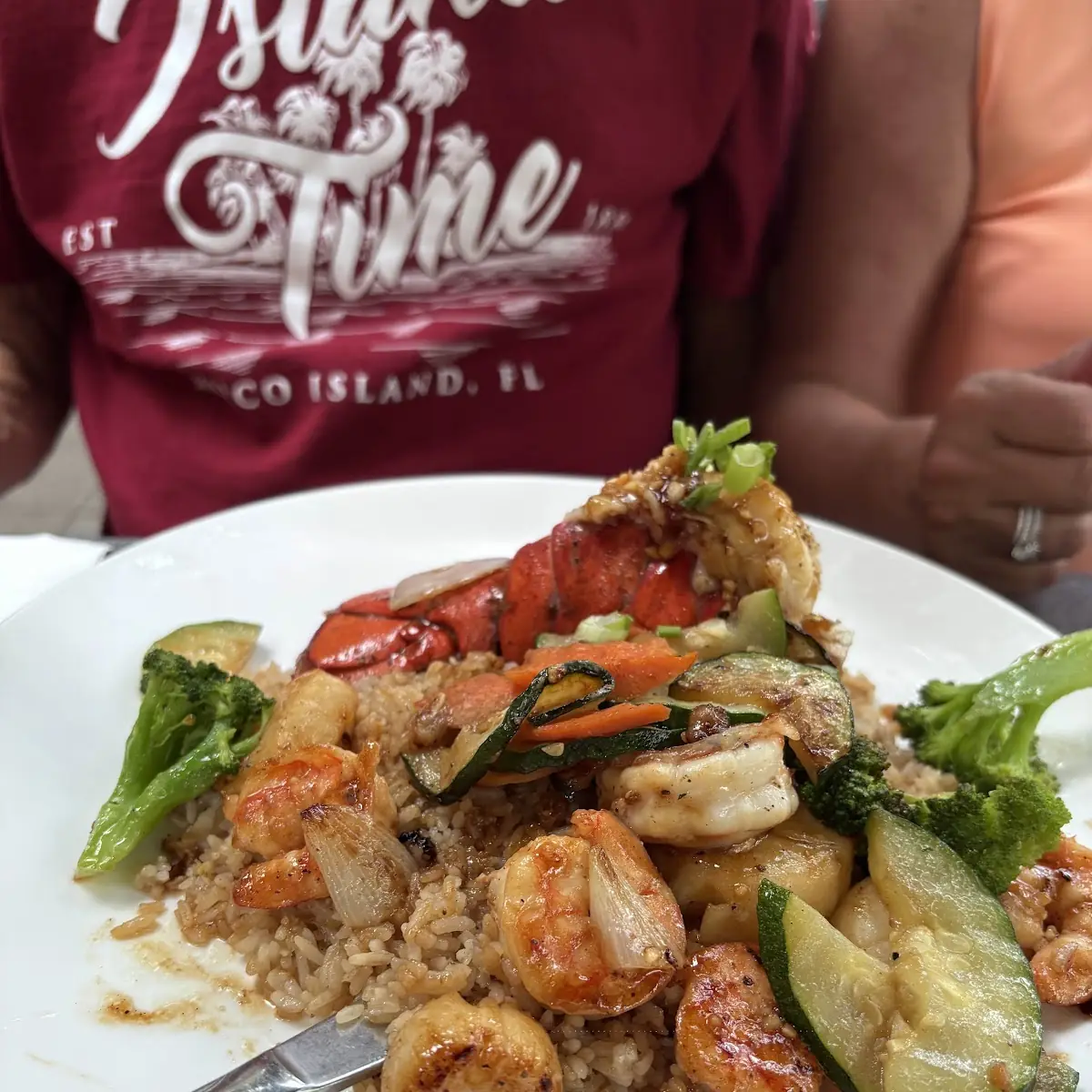 Lobster & Jumbo Shrimp Fried Rice Dinner