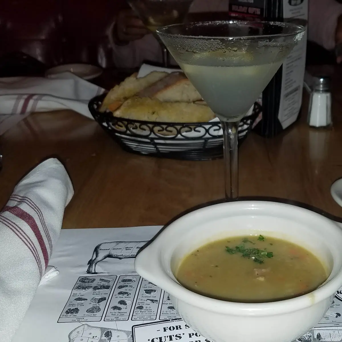 Split Pea & Lemon Drop Martini