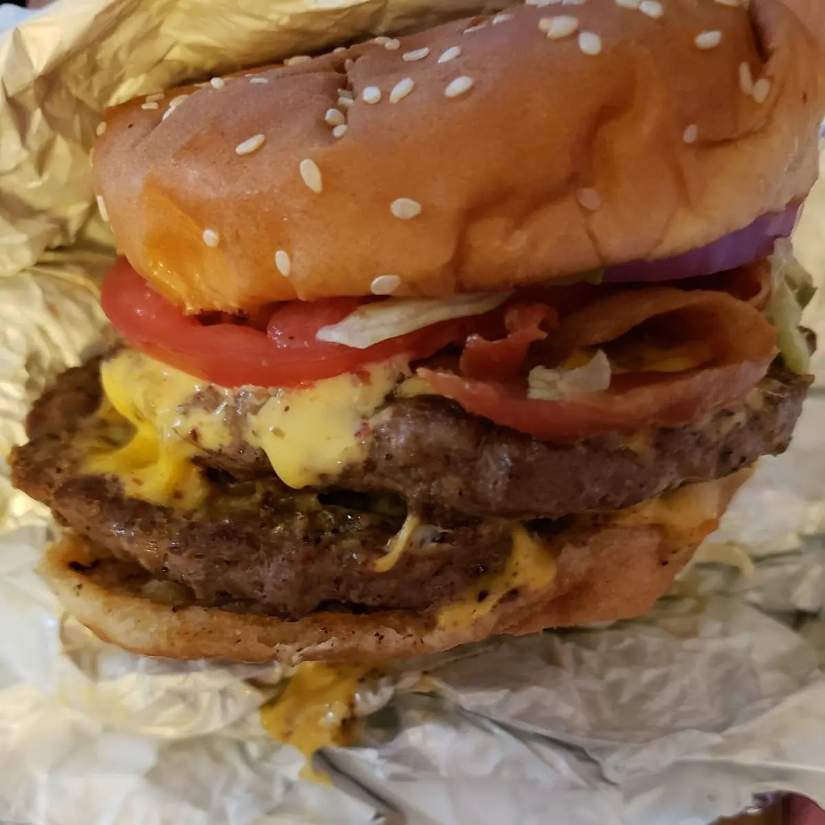 Double Cheeseburger with Bacon